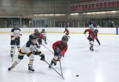 Barn som spelar ishockey